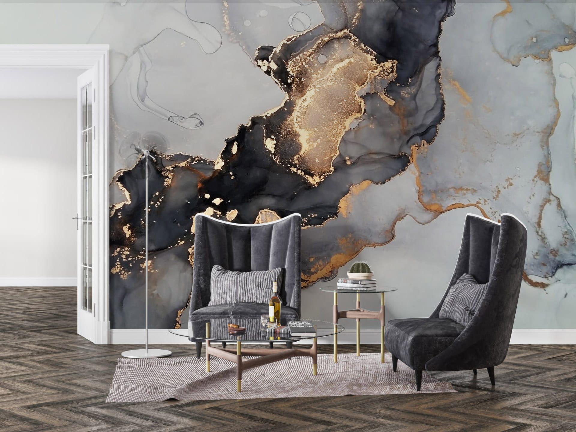 Фотообои флизелиновые Styleo Print-walls Серый флюид 016 300х250 см (Pw-016/2)