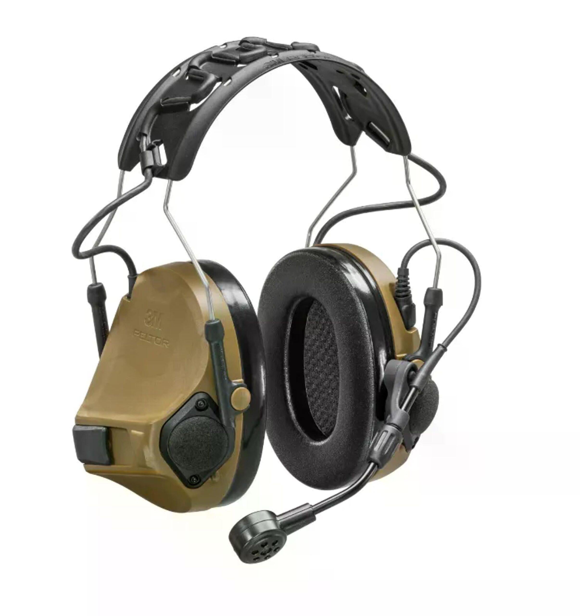 Наушники активные беспроводные Peltor 3M ComTac VII вертикальные с микрофоном Сoyote (611806)