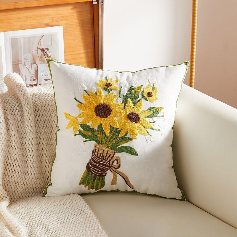 Декоративная подушка Подсолнухи 45х45 см Декоративная подушка Подсолнухи 45х45 см