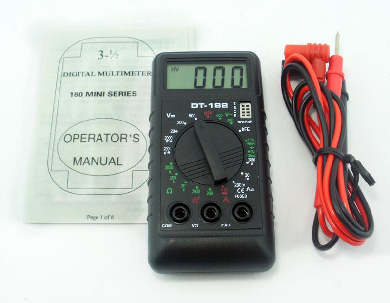 Мультиметр тестер DT-182 - фото 2 Мультиметр тестер DT-182 - фото 2
