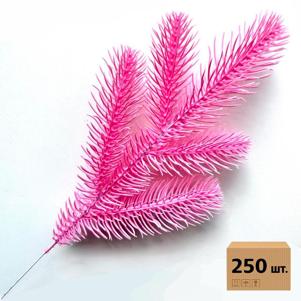 Гілочка хвойна лита Lux Marshmallow Pink рожева 33 см | ТМ HVOYA (250 шт.)