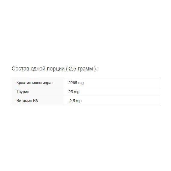 Таурін для спорту OstroVit Taurine 300 г 100 порцій Pure - фото 2