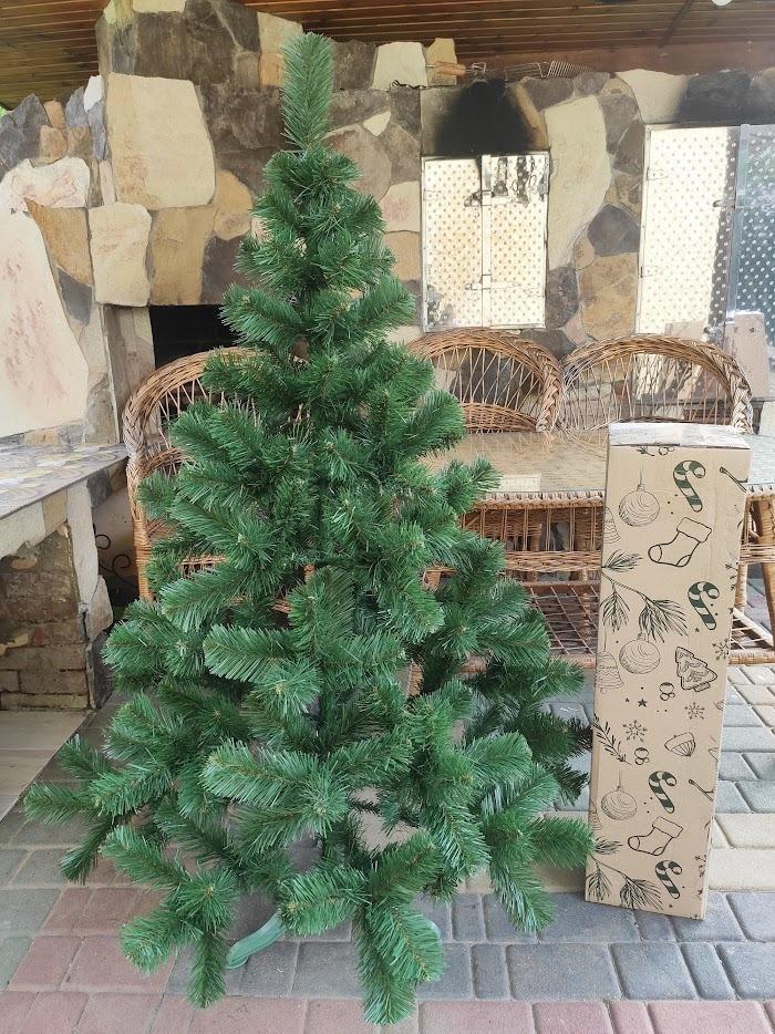 Ялинка штучна Карпатська з підставкою 1 м Зелений (К-1) - фото 1