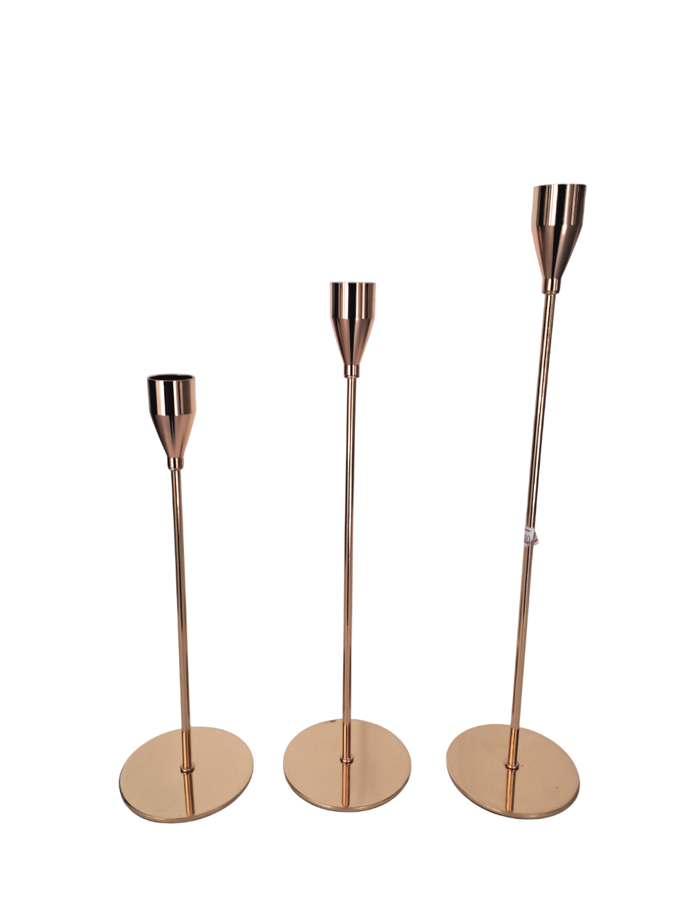 Набір підсвічників 23/27/32 см 3 шт. Золотий (33308024)