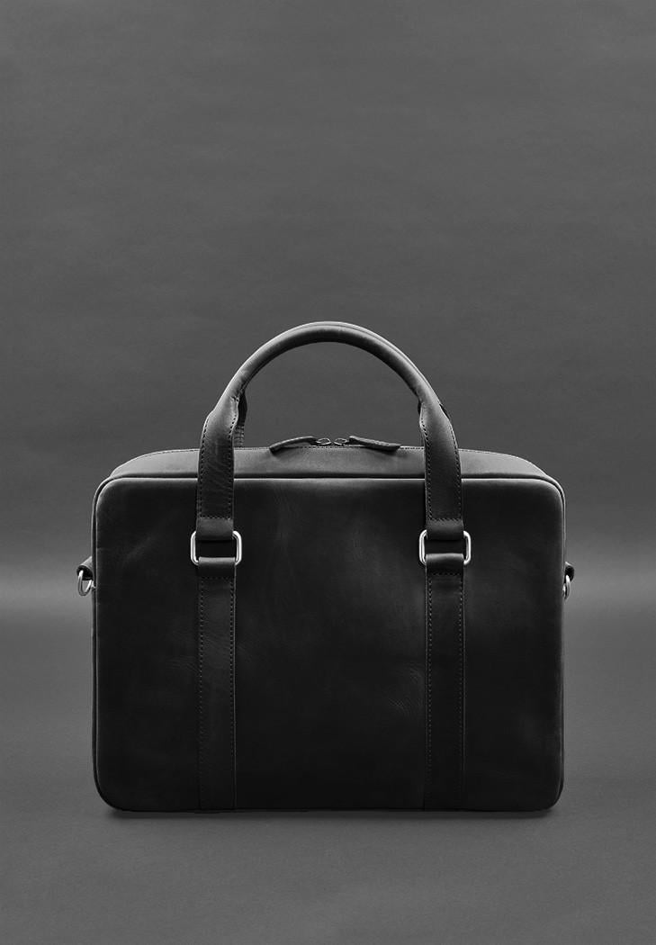 Сумка кожаная для ноутбука и документов Crazy Horse Черный (A-027948) - фото 4 Сумка кожаная для ноутбука и документов Crazy Horse Черный (A-027948) - фото 4