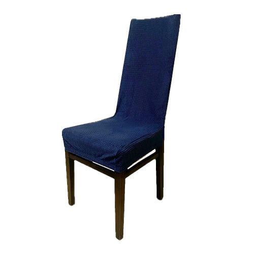 Чохол на стілець натяжний "Dark Blue" 50x40 см/до 65x45 см (29261)