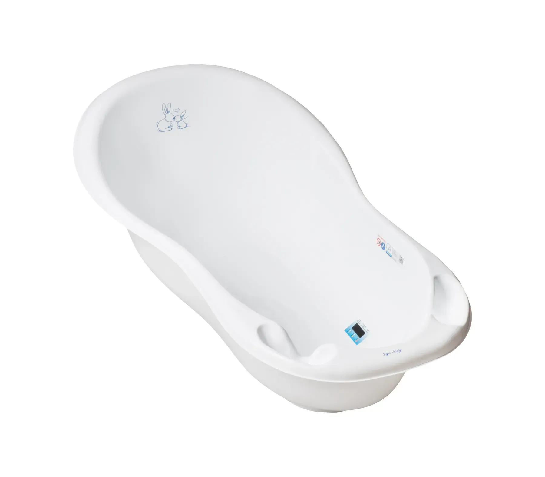 Детская ванночка Tega baby Зайчики из пластика 102 см Белый (150-98-KR-005-103)