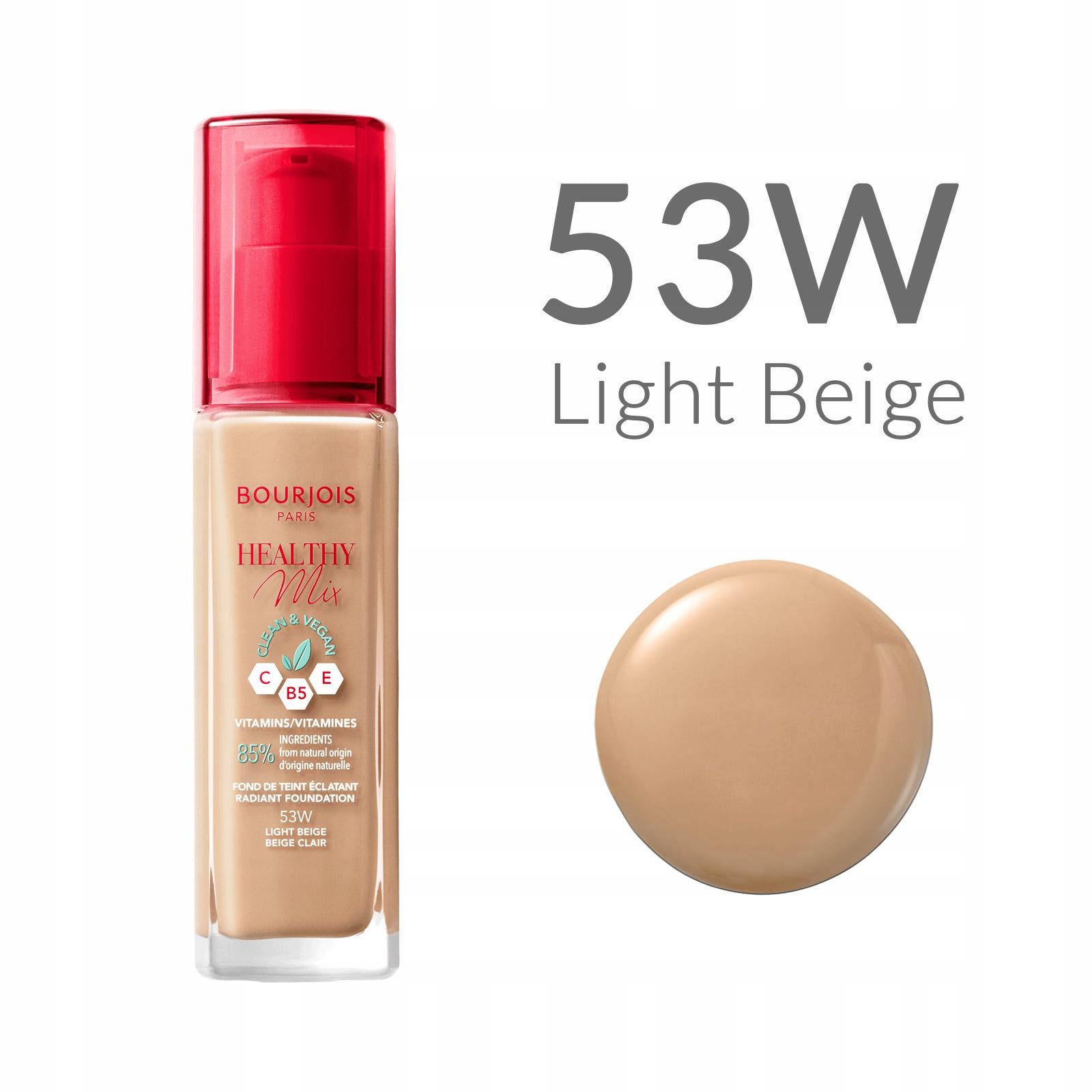 Тональный крем BOURJOIS Radiance Reveal Healthy Mix Foundation 30 мл №53W Light Beige (380111)