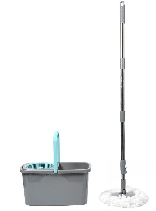 Швабра с ведром с автоматическим отжимом телескопическая ручка 39х21х20 см/125 см (MH-6006)