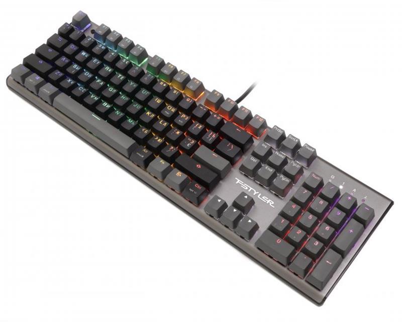 Клавиатура A4Tech Fstyler FS100 Stone Black USB-A RGB Black (26449976) - фото 2 Клавиатура A4Tech Fstyler FS100 Stone Black USB-A RGB Black (26449976) - фото 2