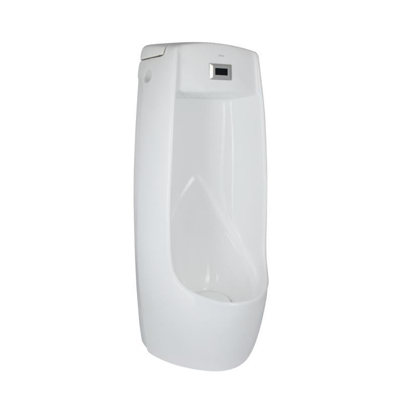 Пісуар підлоговий Qtap Scorpio з ІЧ-датчиком автоматичного змиву 430х370х990 White (QT1488101HW) (SD00051930)