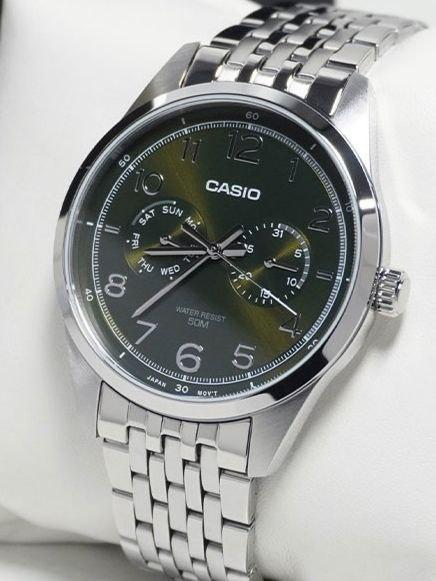 Наручные часы мужские Casio MTP-E340D-3A Timeless Collection Зеленый (2903907326)