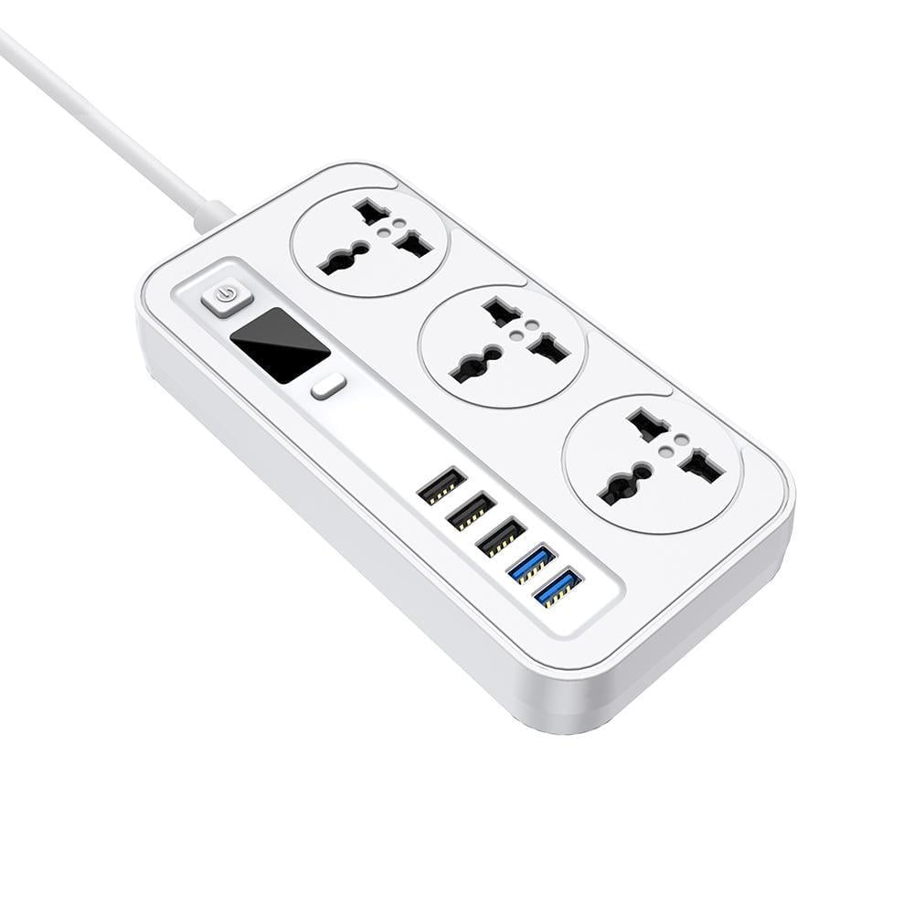 Сетевой фильтр-удлинитель Aspor A503 Auto Max 5USB/3,4A/2 м Белый (925164)