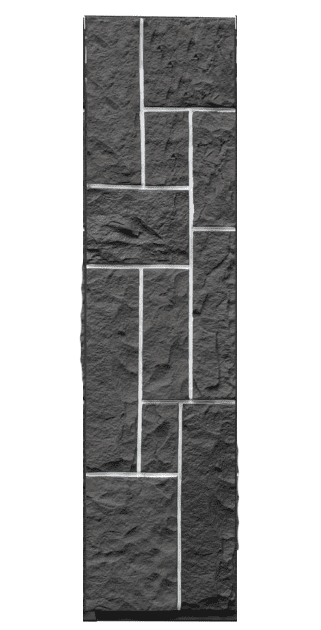 3D-панель Венеция 1200х300х30 мм Темно-серый (2386546372)