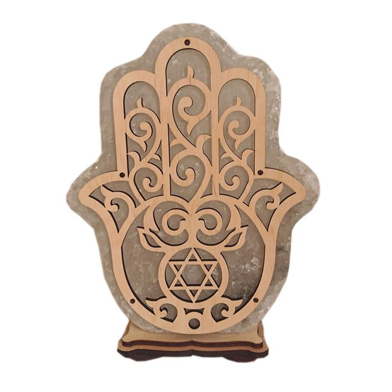 Соляна лампа Рука 2 червоного підсвічування (20078)