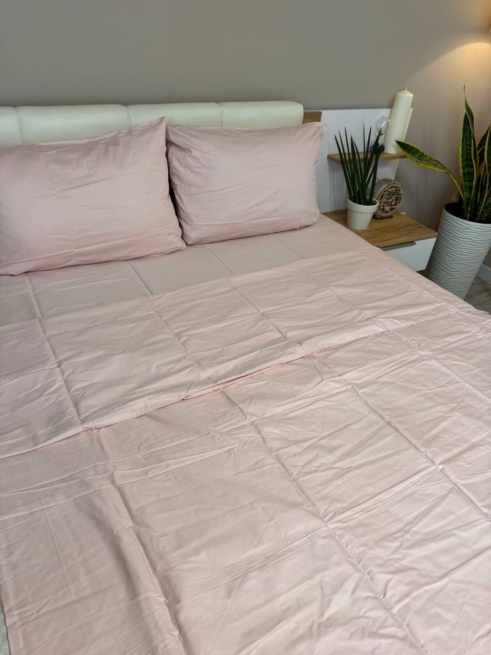 Постільна білизна сатин євро 200х220 см наволочки 70х70 см 2 шт. Світло-рожевий (Д-Al-satin-003-03) - фото 5 Постільна білизна сатин євро 200х220 см наволочки 70х70 см 2 шт. Світло-рожевий (Д-Al-satin-003-03) - фото 5