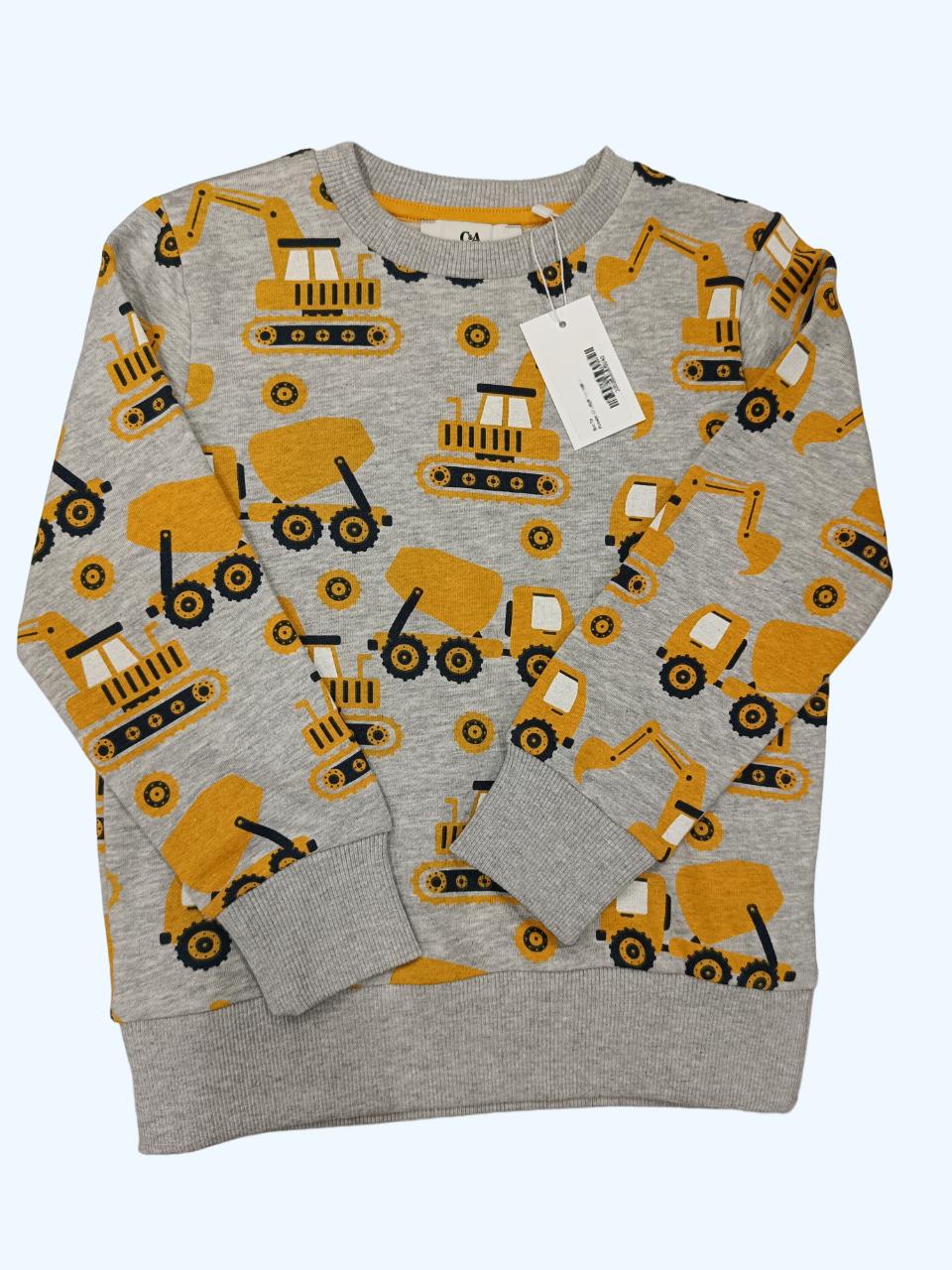 Світшот утеплений для хлопчика C&A 122 см Сірий (0043)