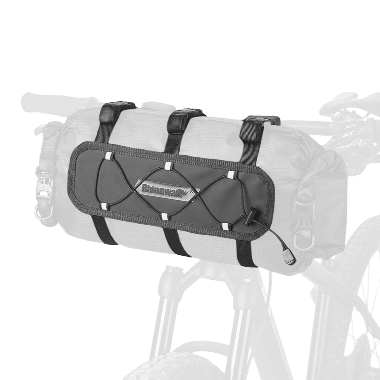 Система крепления для баула на руль велосипеда Rhinowalk RK9300 жесткая панель 30 см Черный (RWK-RK9300-7359)