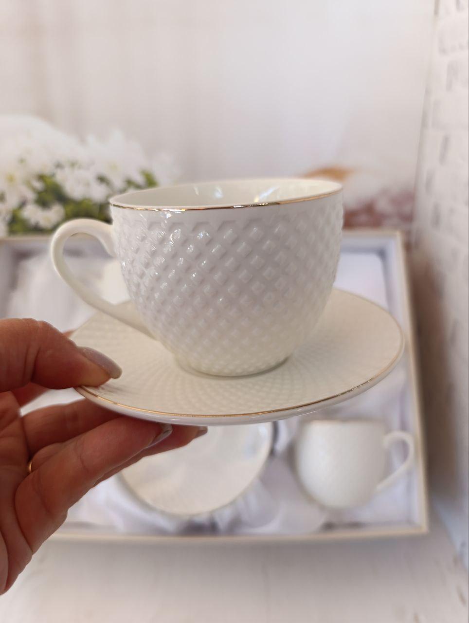 Сервиз чайный SNT фарфор 260 мл 12 предметов Белый (17161-00) - фото 4 Сервиз чайный SNT фарфор 260 мл 12 предметов Белый (17161-00) - фото 4