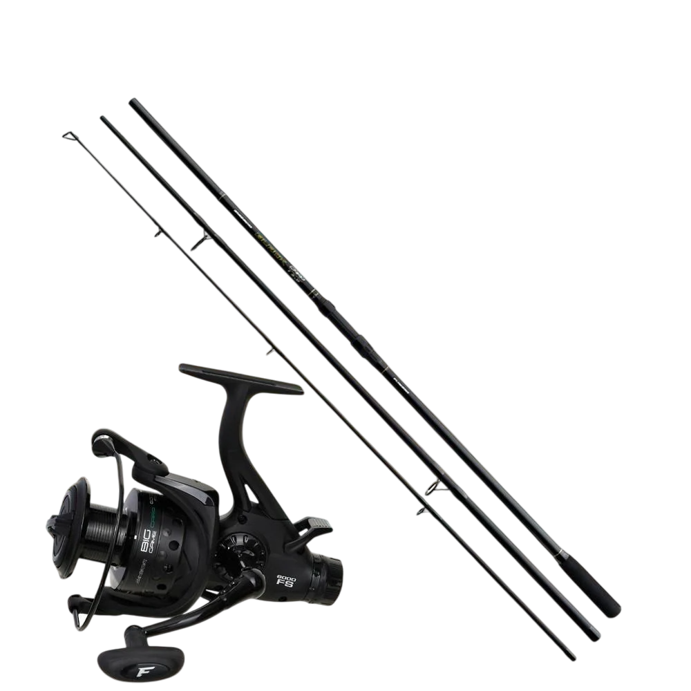 Набір вудилище коропове Flagman Magnum Black Carp NGM 3,3 м 3lb FLMBC330 та котушка Flagman Sensor Big Game Carp 6000 FS