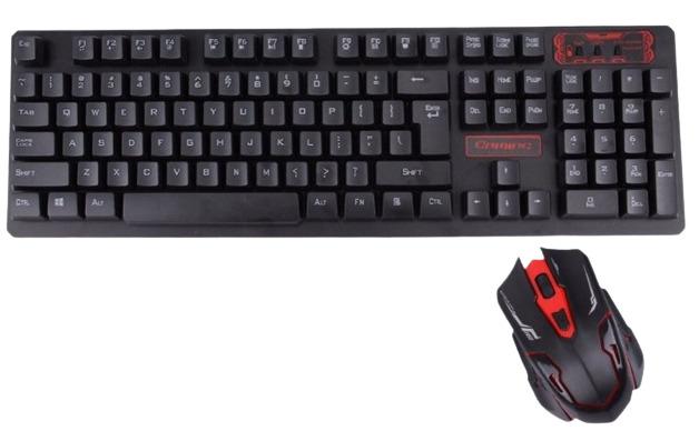 Клавиатура беспроводная + мышь HK6500 оптический сенсор Черный (lp-90398_366)