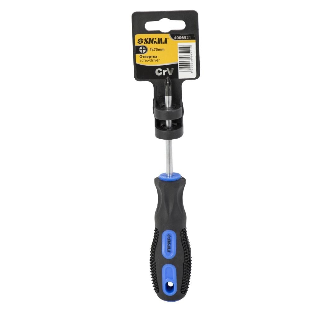 Отвертка крестовая Sigma PH 1x75 мм СrV (4006521)