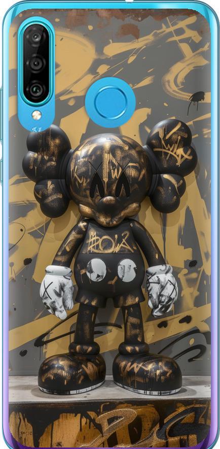 Чехол на Huawei P30 Lite Bronze kaws (6097t-1651-42517)