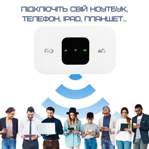 Роутер мобільний маршрутизатор Mifi 4G переносний з акумулятором 150 Mbps - фото 6