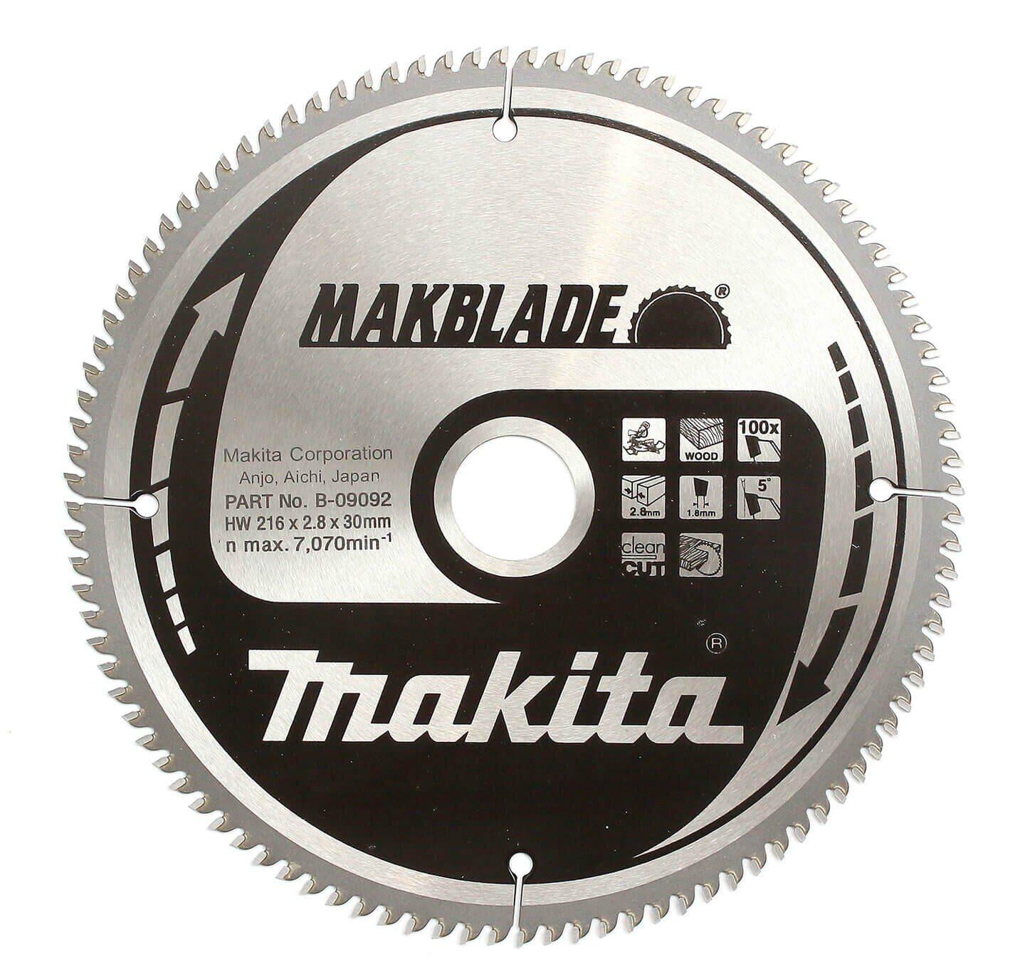 Диск пильний по дереву Makita Makblade 216х30 мм 100T