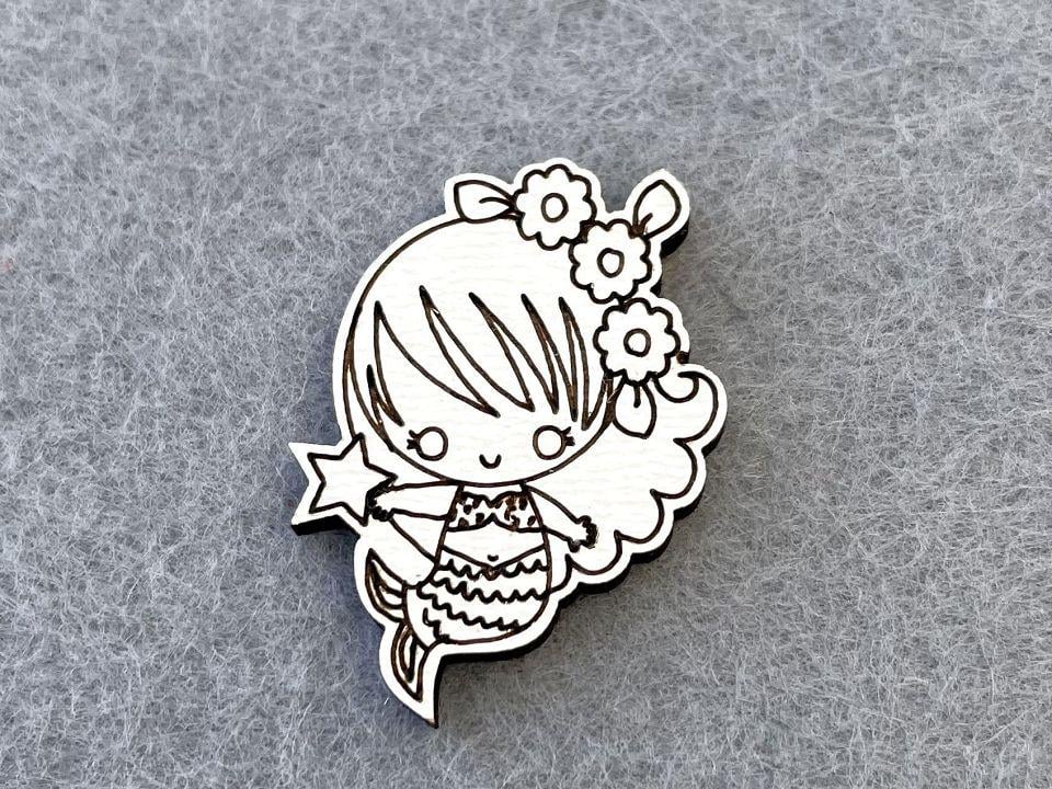 Декор из фанеры Русалка 50 шт. (21061)