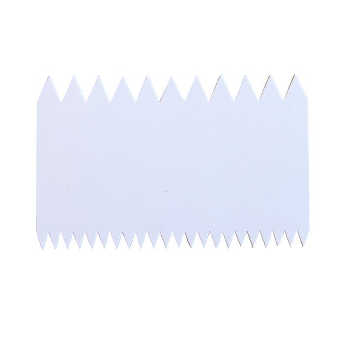 Скребок кондитерский двусторонний зубчатый Empire Альфа 14x8,5 см (8115)