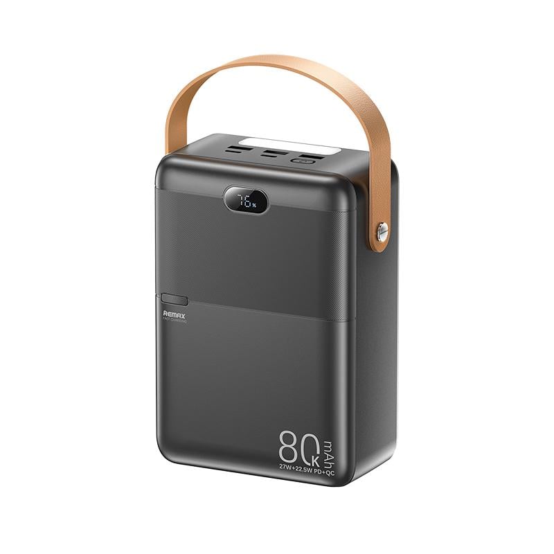 Повербанк Remax RPP-118 Piloteer Series 80000 мАч до 27 Вт USB-C/USB-A PD+QC Черный (epic2266)