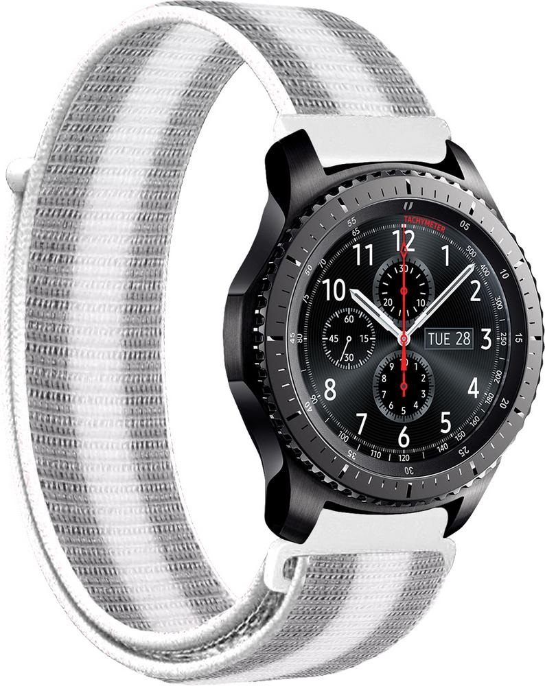 Ремешок нейлоновый Sport Loop для Samsung Gear S3 Silver/White (16390-58)
