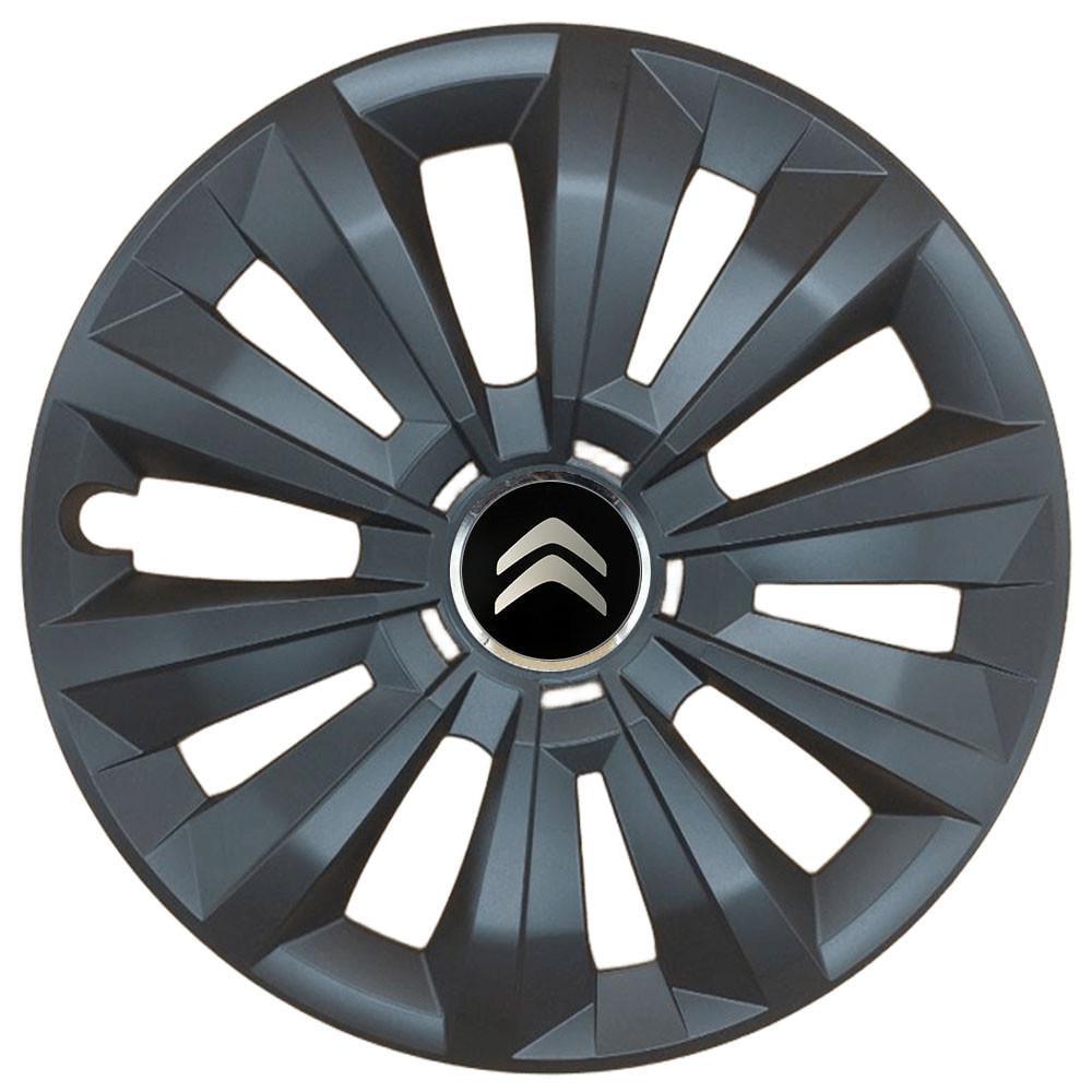 Комплект колпаков SJS R15 для Citroen 346 4 шт. Черный (108327)