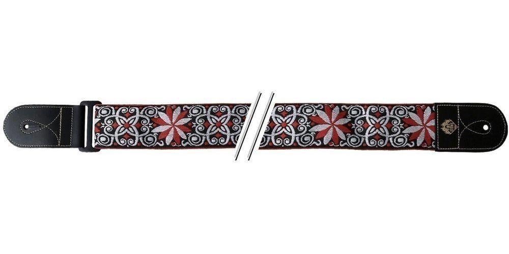 Ремень для гитары Fire&Stone Folk Jacquard Red/White (G-531066)