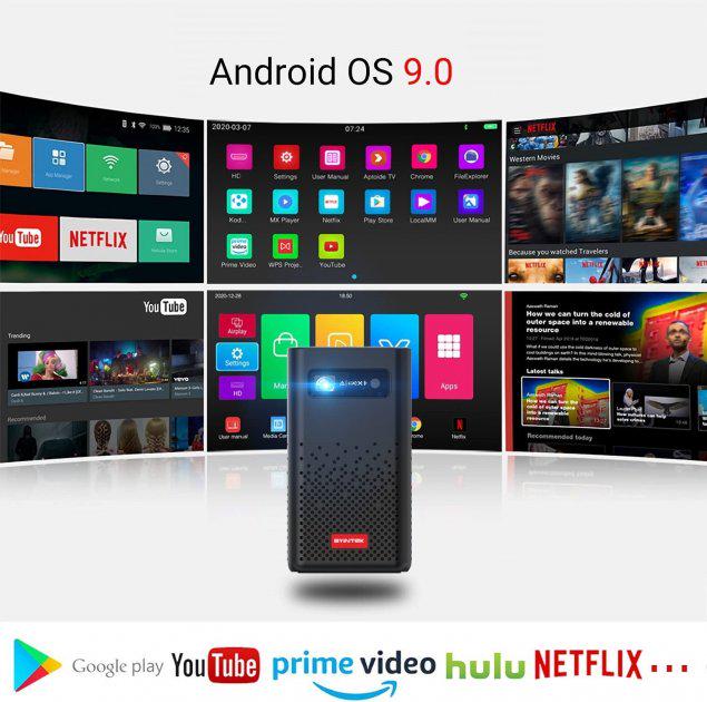 Проектор портативный BYINTEK P20 с WiFi 4K 3D 7200 mAh (P20UFO) - фото 5