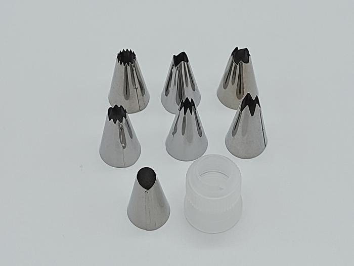 Мешок кондитерский силиконовый многоразовый для крема с металлическими насадками 7 шт. (20010) - фото 4 Мешок кондитерский силиконовый многоразовый для крема с металлическими насадками 7 шт. (20010) - фото 4