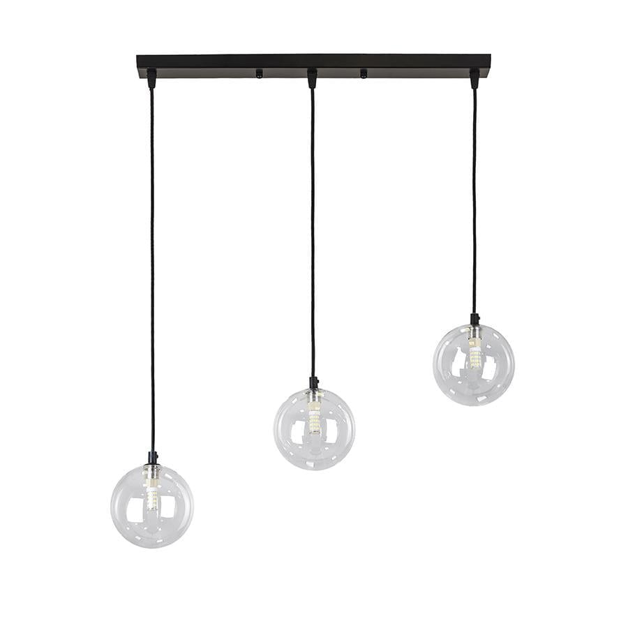 Светильник подвесной Lighthouse LS-19527-3 BK/CL 500 плафон прозрачный Черный