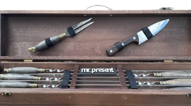 Набор шампуров Lux-Premium №9 ручной работы (19223180)