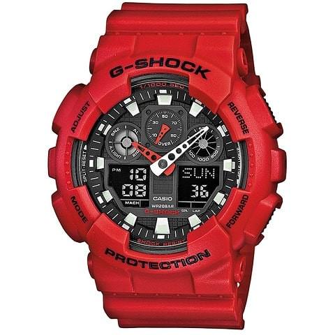 Часы кварцевые Casio GA-100B-4AER D 55 мм (11782630)