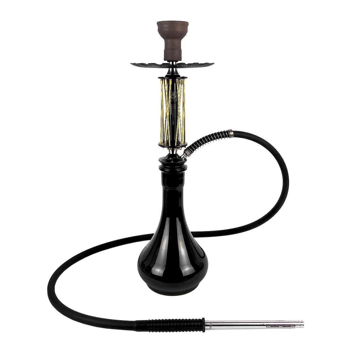 Кальян Hookah Trumpet Rider W 40 Gold Black колба Drop Black