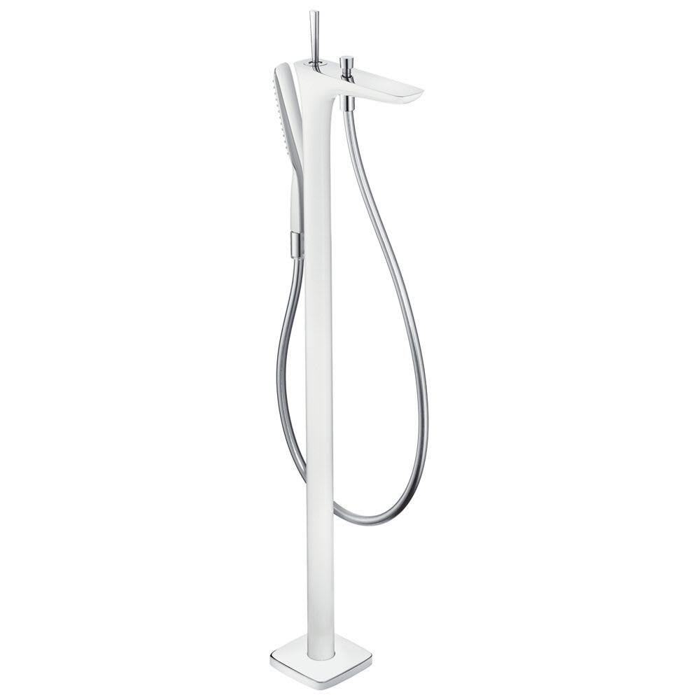 Смеситель для ванны Hansgrohe PuraVida 15473400 напольный Белый/Хром (141884)