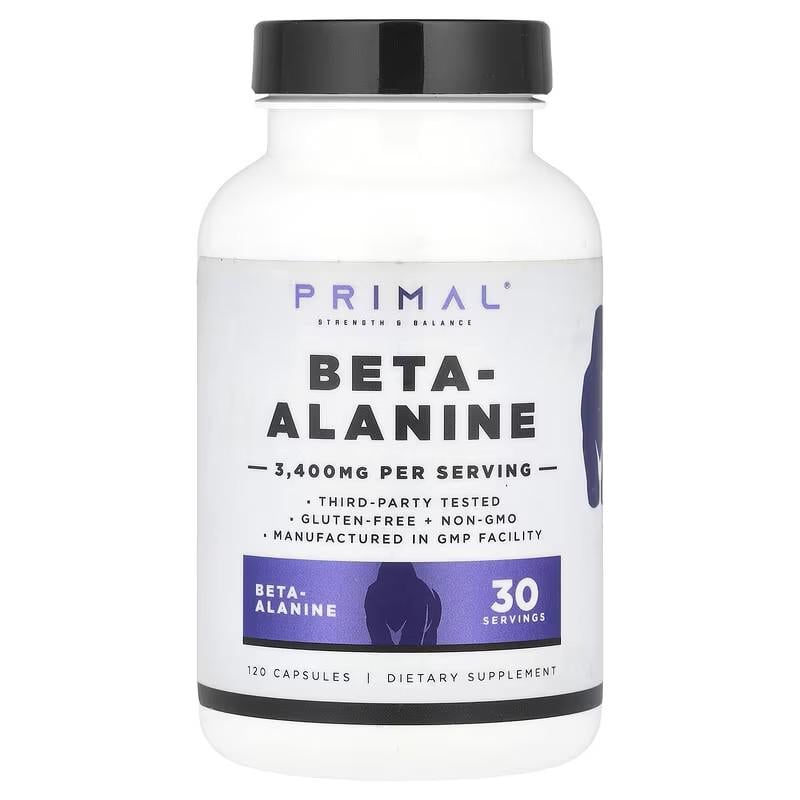 Бета-аланін PrePrimal Beta-Alanine 120 кап. 850 мг