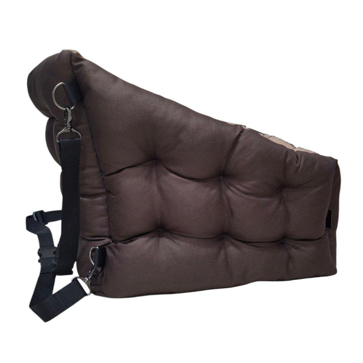 Крісло автомобільне для собак Huge and Tiny зі знімними ременями Waterproof Oxford 50x45 см Карамельний (25590402) - фото 2 Крісло автомобільне для собак Huge and Tiny зі знімними ременями Waterproof Oxford 50x45 см Карамельний (25590402) - фото 2