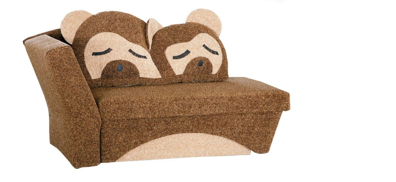 Диван раскладной Мебель-Сервис Ведмедик Юниор еврокнижка ДСП/дерево ткань Томас Коричневый