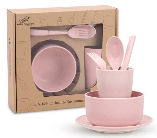 Набір дитячого посуду Chiarli 6 пр. Pink (10905145) - фото 2