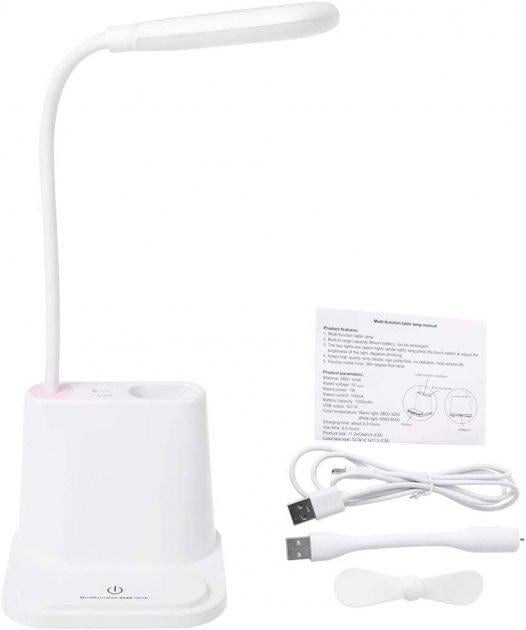 Настільна світлодіодна лампа 3в1 з PowerBank (DESK LAMP) - фото 4 Настільна світлодіодна лампа 3в1 з PowerBank (DESK LAMP) - фото 4