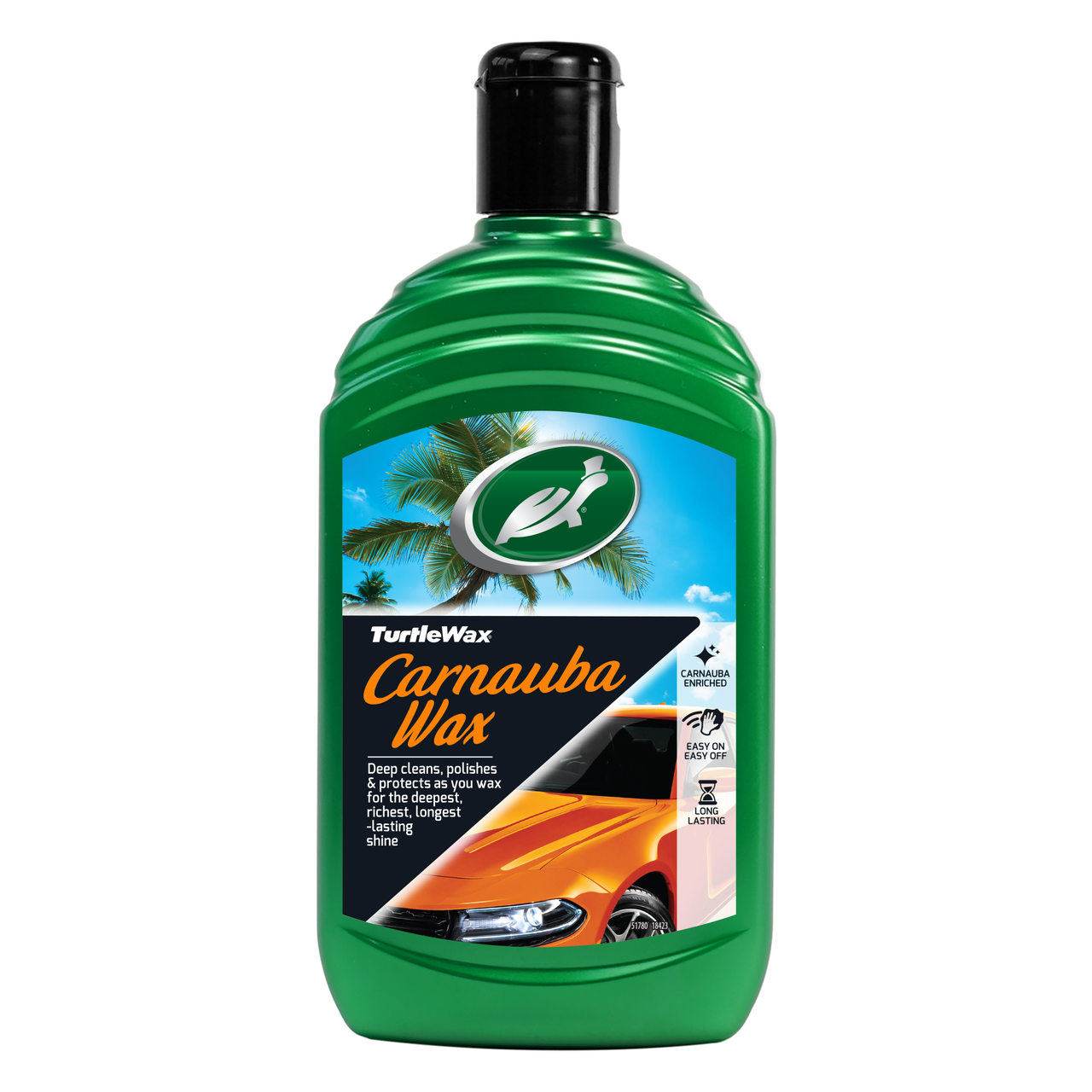 Полироль жидкая с воском Карнауба TURTLE WAX Carnauba Wax 500 мл