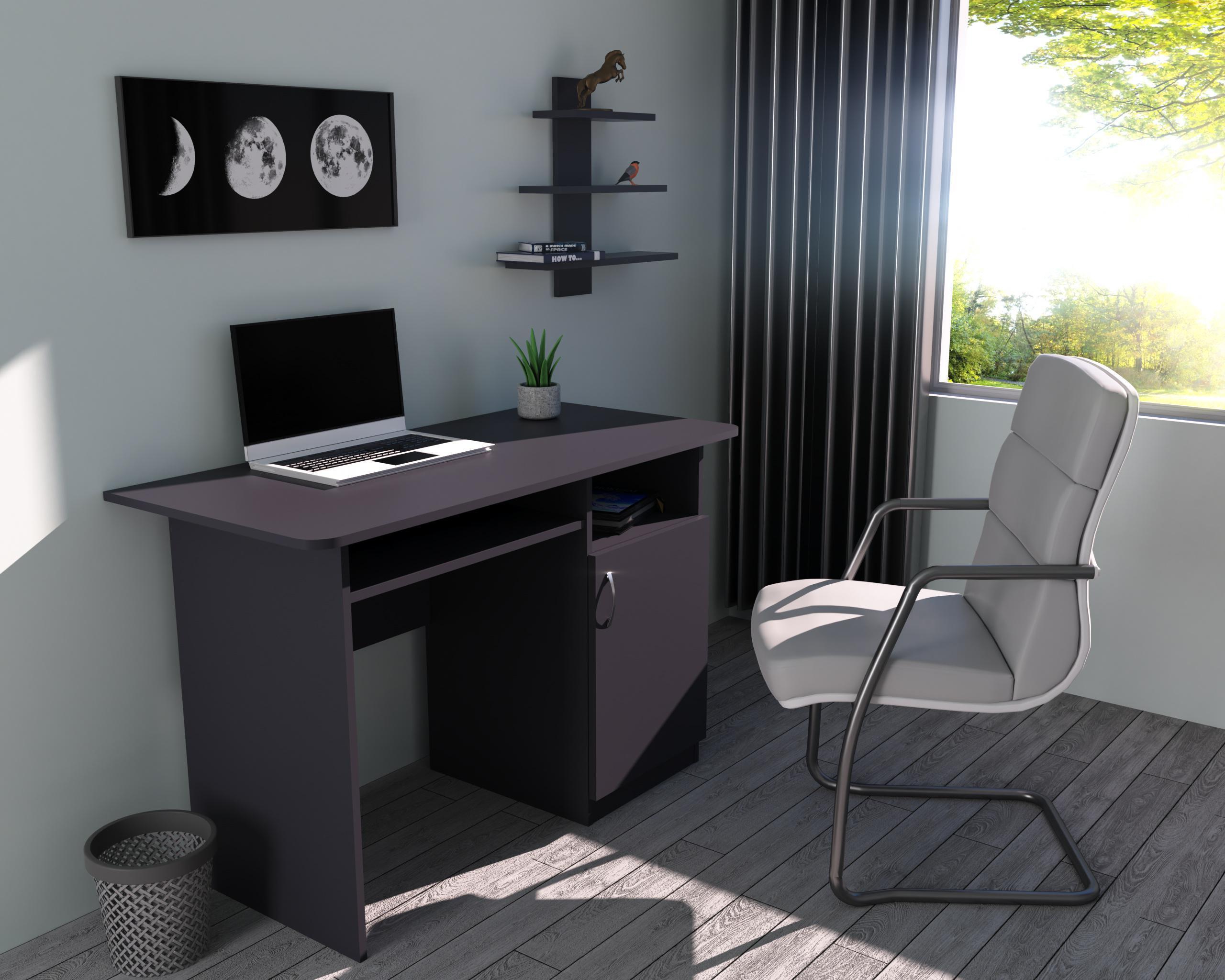 Письменный стол СП-1 №3 1100х550х760 мм Антрацитовый (3213139) - фото 2 Письменный стол СП-1 №3 1100х550х760 мм Антрацитовый (3213139) - фото 2