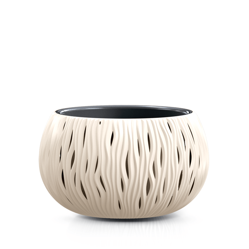 Горшок для цветов Prosperplast Sandy Bowl 37 см Кремовый (DSK370-CY728)